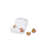 Eier aus Holz 6er-Pack