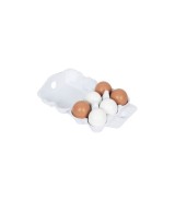 Eier aus Holz 6er-Pack