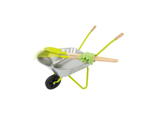 Gartenwerkzeug-Set mit Schubkarre