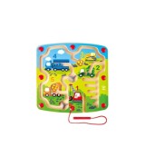 Magnetspiel Baufahrzeuge-Labyrinth