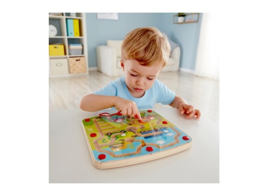 Magnetspiel Baufahrzeuge-Labyrinth