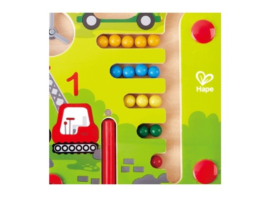 Magnetspiel Baufahrzeuge-Labyrinth