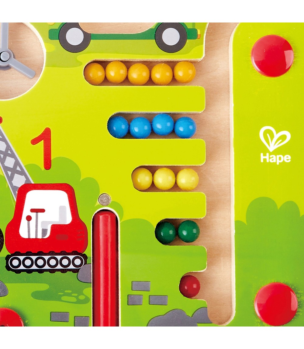 Magnetspiel Baufahrzeuge-Labyrinth