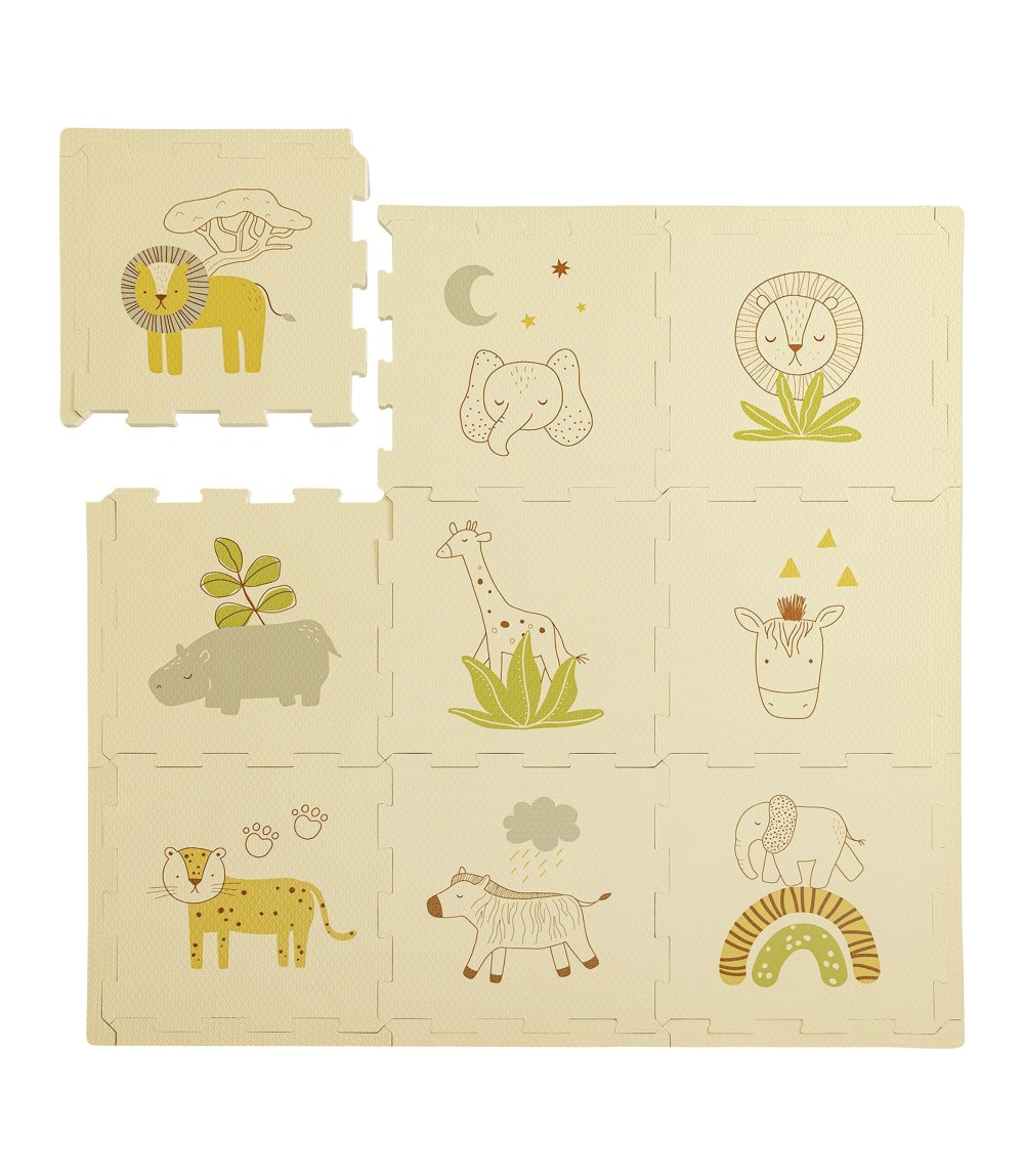 Puzzlematte Safari Tiere