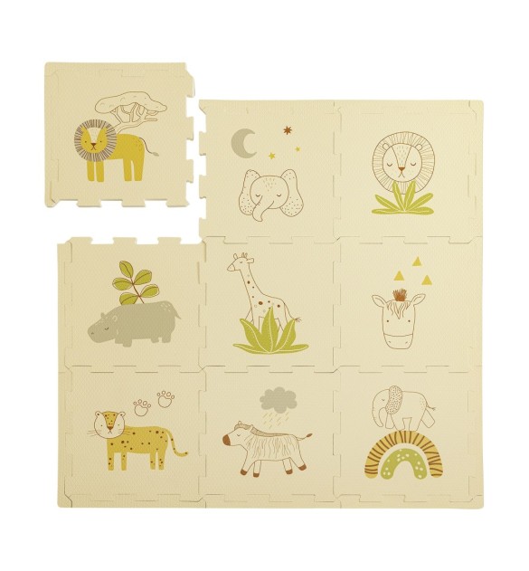 Puzzlematte Safari Tiere