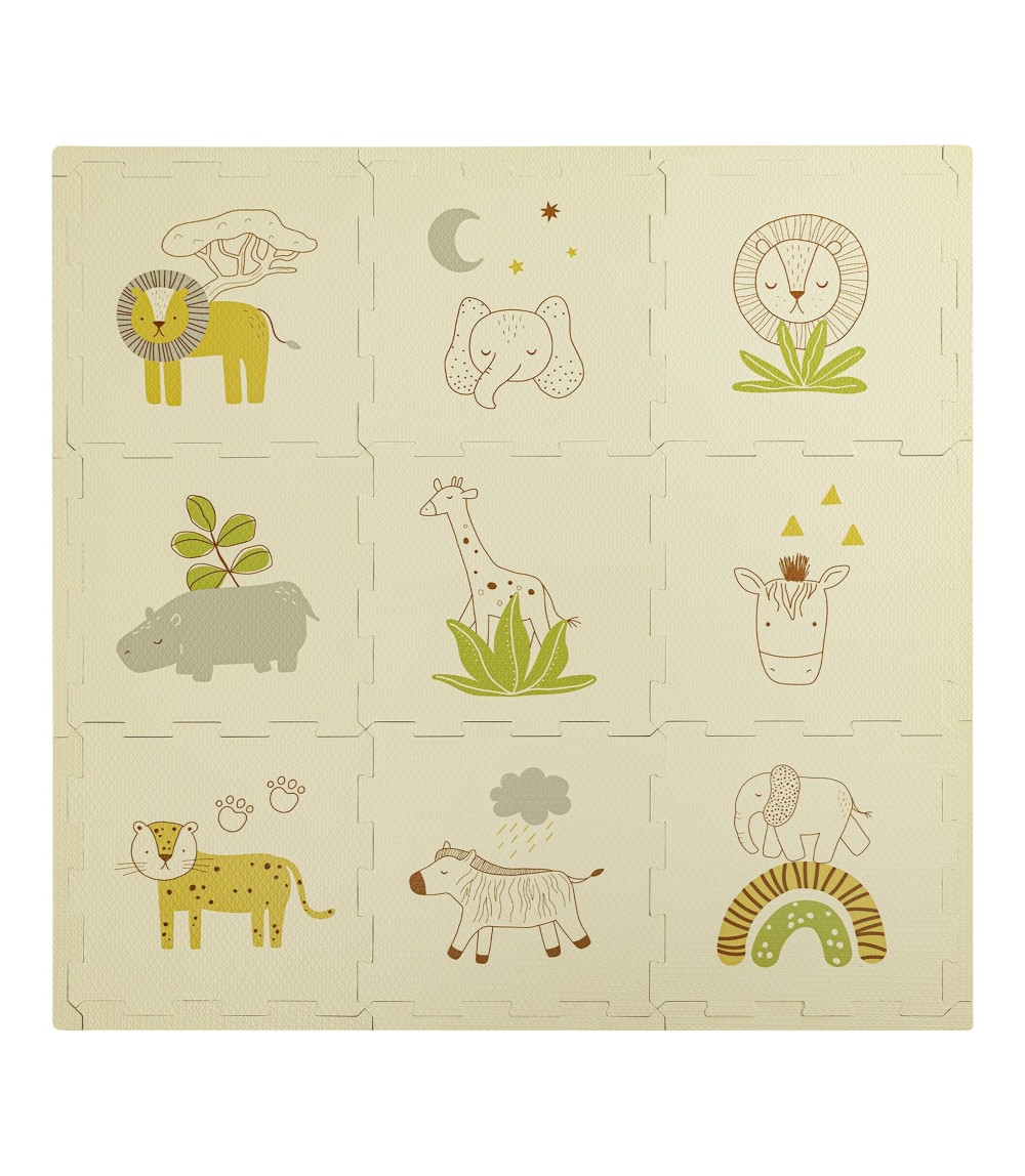 Puzzlematte Safari Tiere