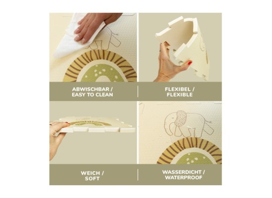 Puzzlematte Safari Tiere