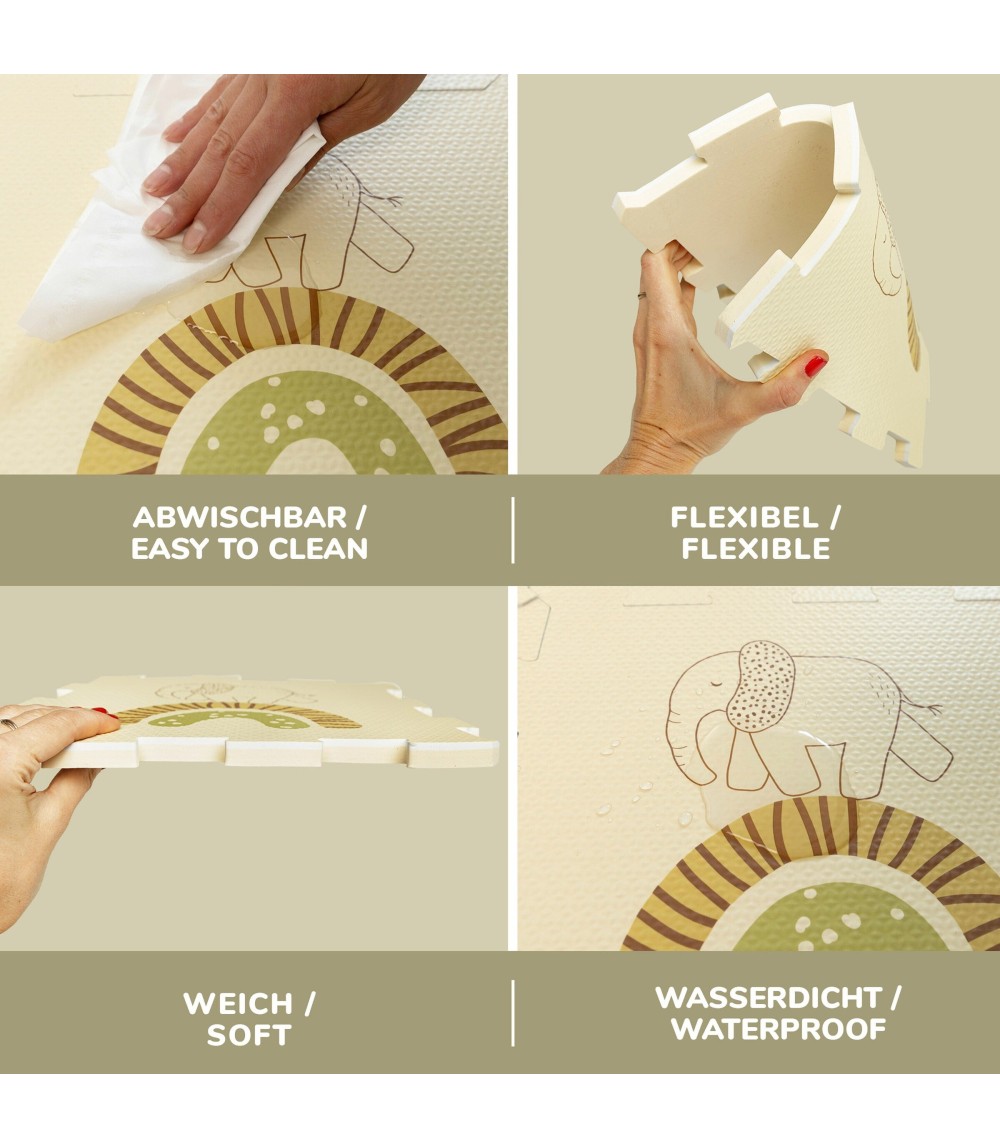 Puzzlematte Safari Tiere