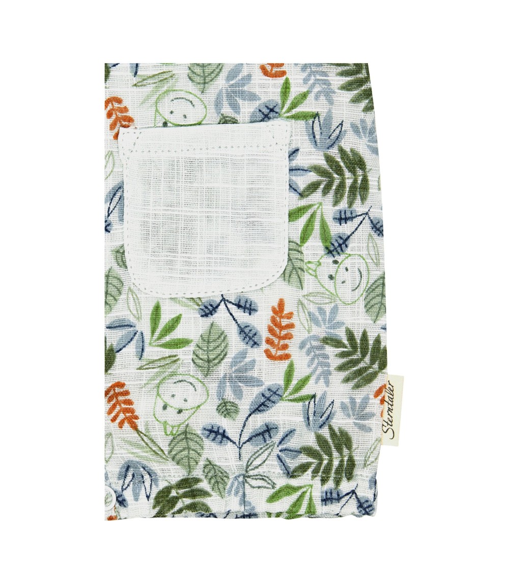 Spieler Leinenoptik Blätter