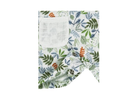 Spieler Leinenoptik Blätter