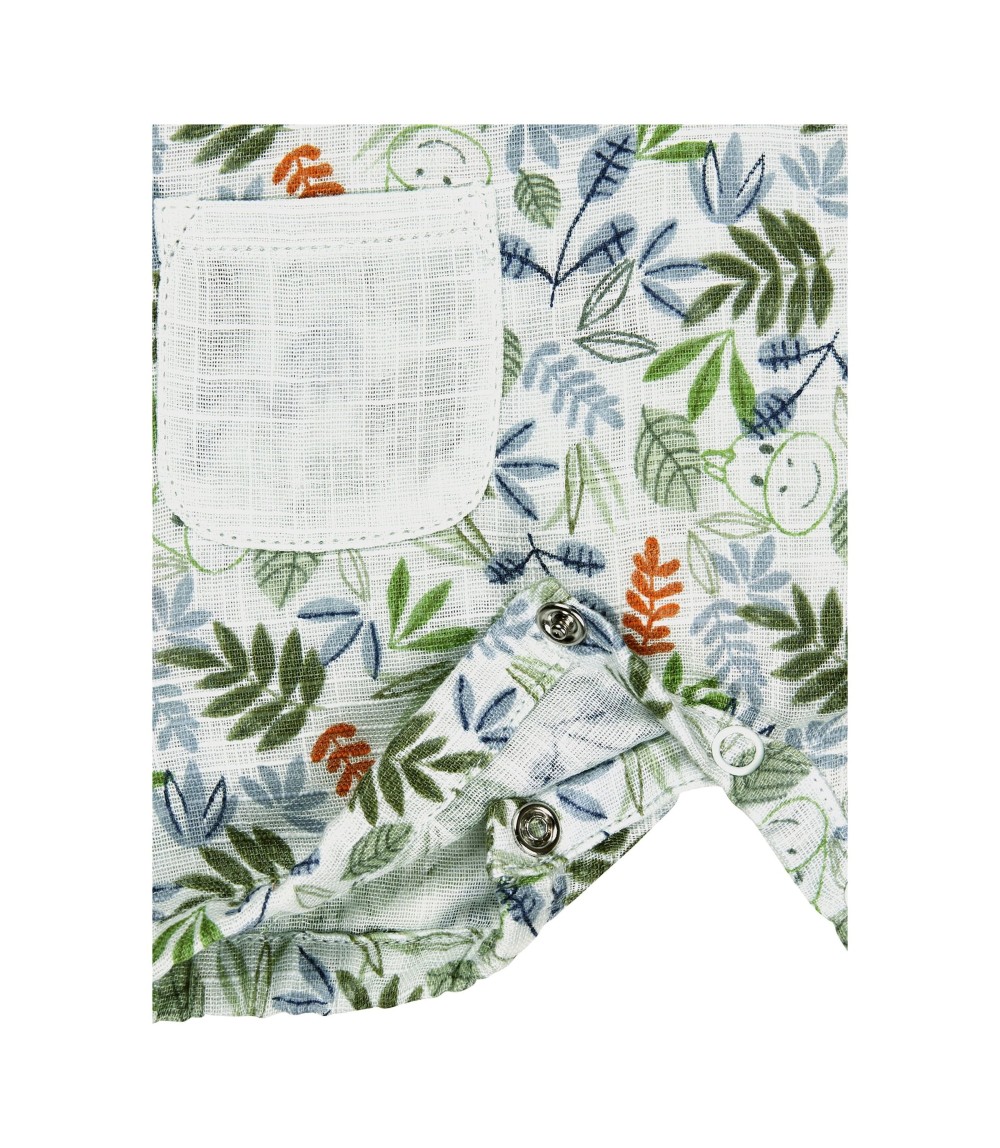 Spieler Leinenoptik Blätter