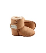 Lammfellschuhe mit Klettverschluss