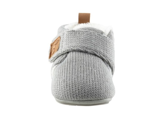 Strick-Krabbel- und Hausschuhe mit Klettverschluss
