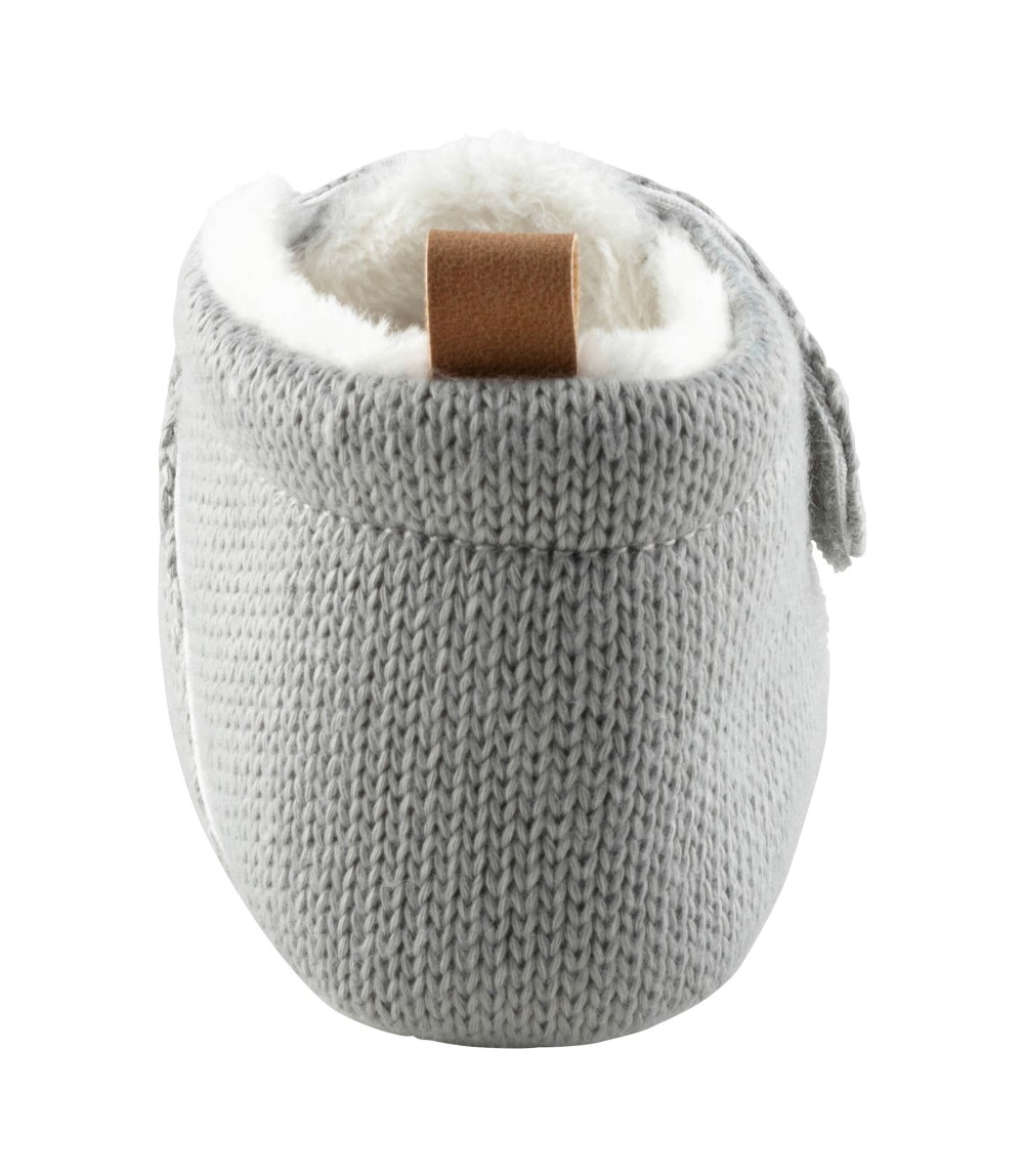 Strick-Krabbel- und Hausschuhe mit Klettverschluss