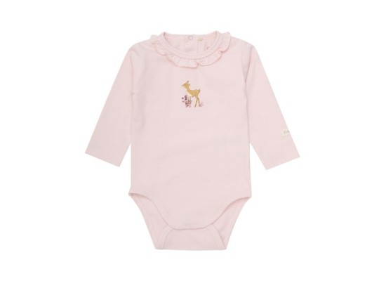 2er-Pack Bodys langarm Rüschenkragen Reh