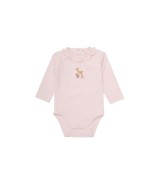 2er-Pack Bodys langarm Rüschenkragen Reh