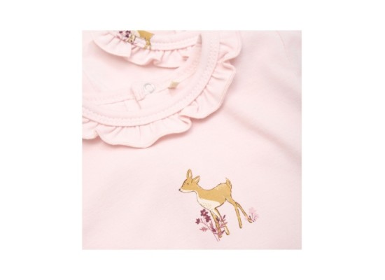 2er-Pack Bodys langarm Rüschenkragen Reh