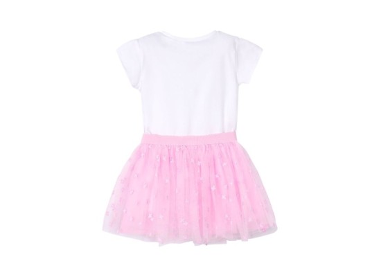 2-tlg. Set T-Shirt und Tüllrock Blumen