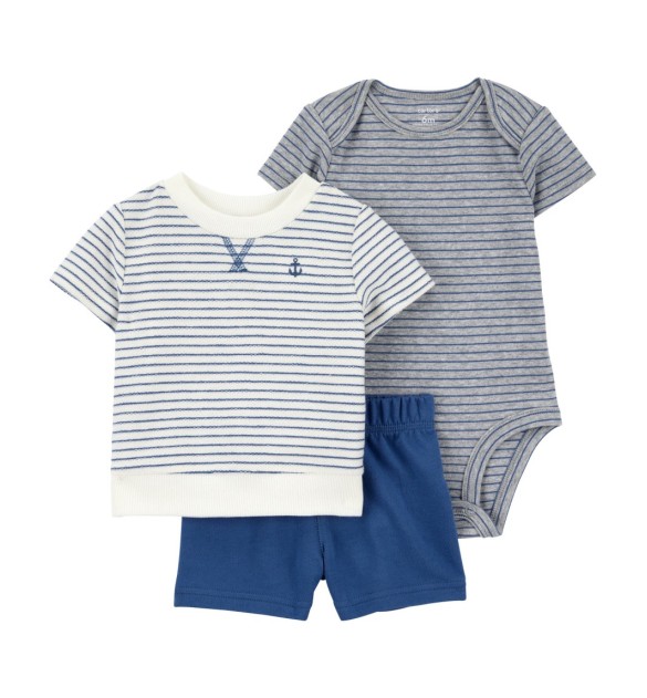 3-tlg. Set Body kurzarm