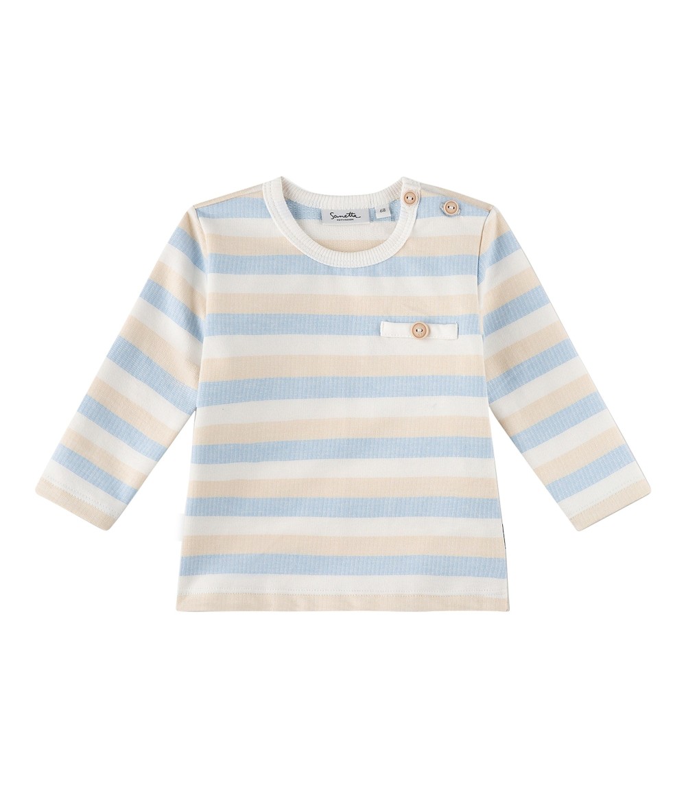 Shirt langarm Ringel Struktur