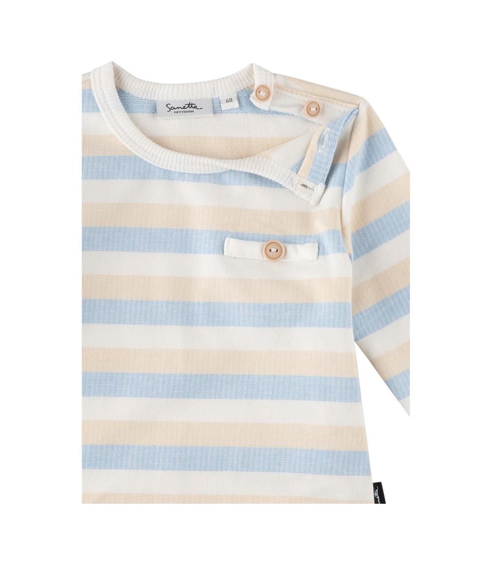 Shirt langarm Ringel Struktur