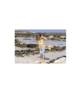 Capri-Schwimmleggings mit Windeleinsatz und UV-Schutz