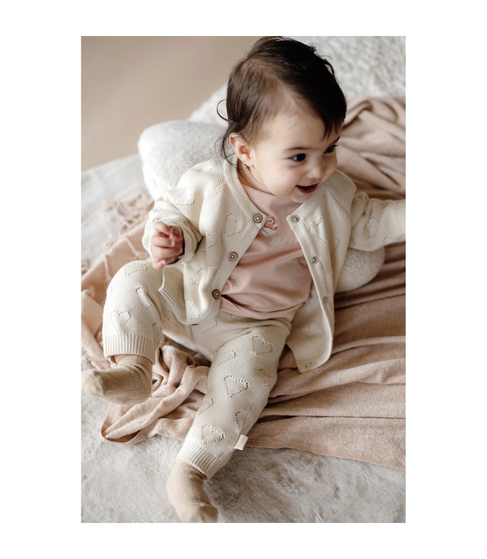 Ajour-Strickhose Herzen