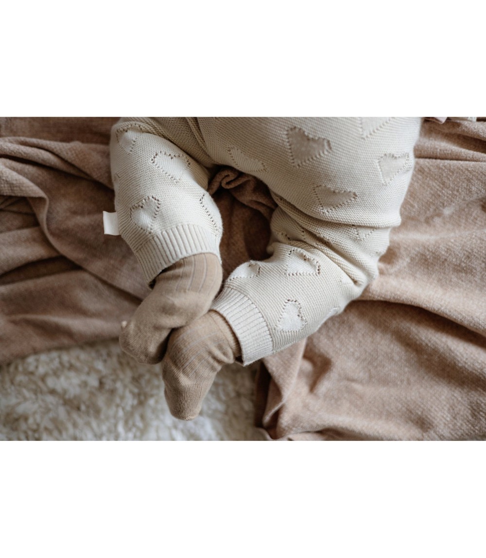 Ajour-Strickhose Herzen