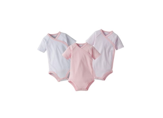 3er-Pack Wickelbodys kurzarm