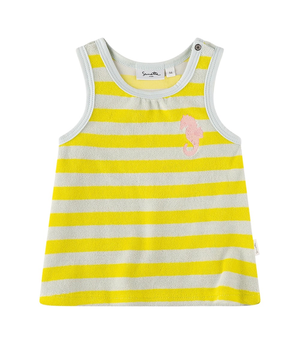 Frottee-Kleid ohne Arm Ringel Seepferdchen