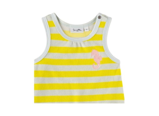 Frottee-Kleid ohne Arm Ringel Seepferdchen