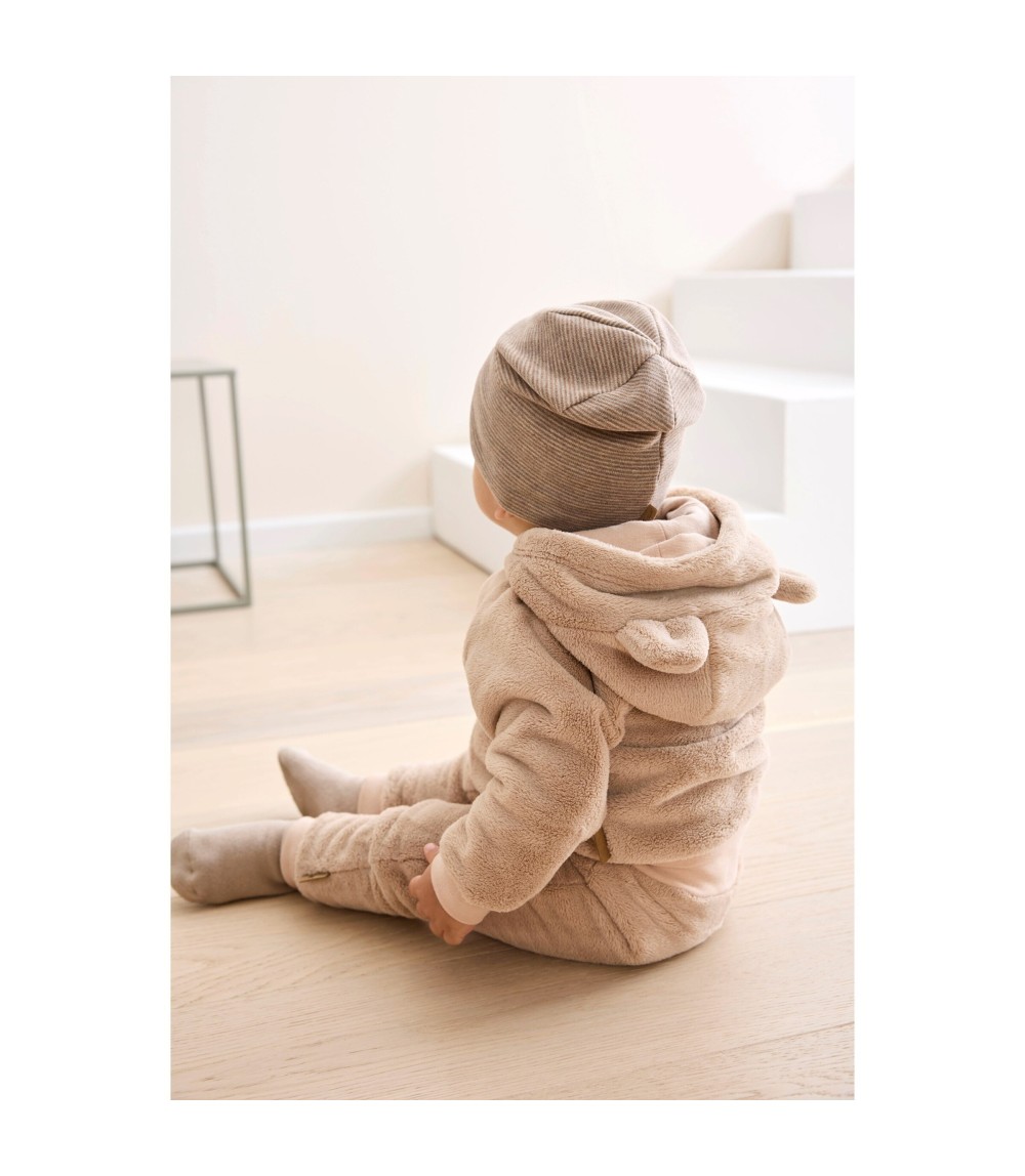Plüschjacke Kapuze mit Ohren