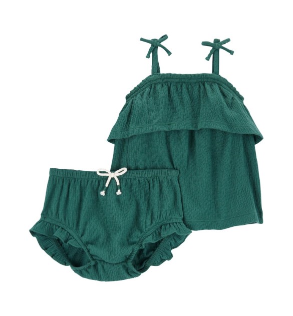 2-tlg. Set Top und Höschen Rüschen