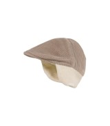 Cord-Schiebermütze mit Nackenschutz