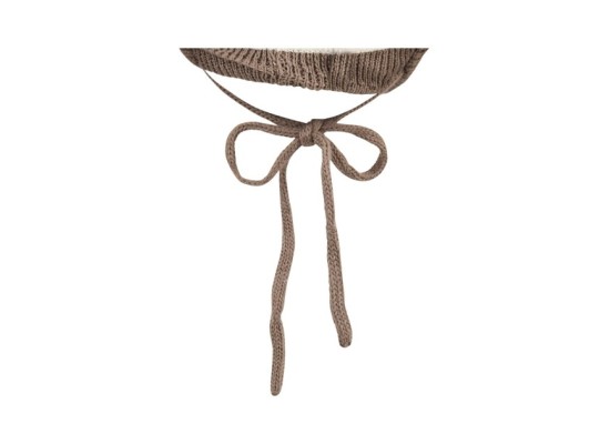 Winter-Strickmütze mit Bommel Fake Fur