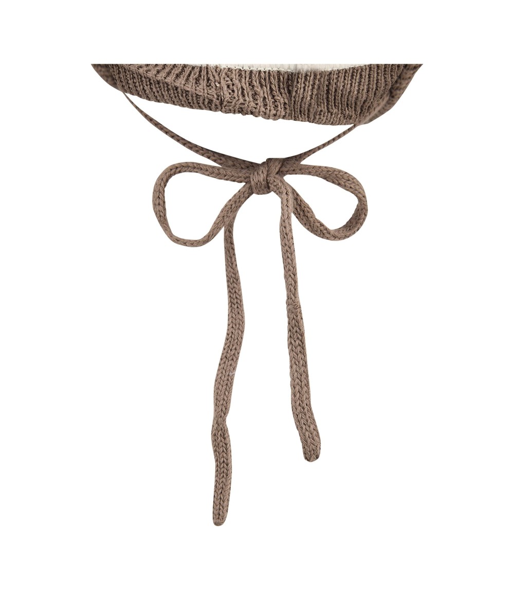 Winter-Strickmütze mit Bommel Fake Fur