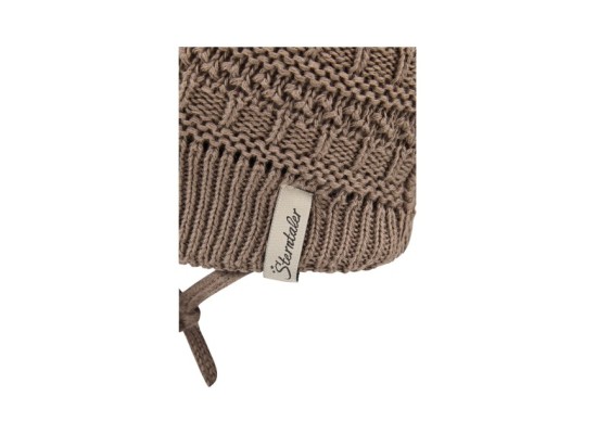 Winter-Strickmütze mit Bommel Fake Fur