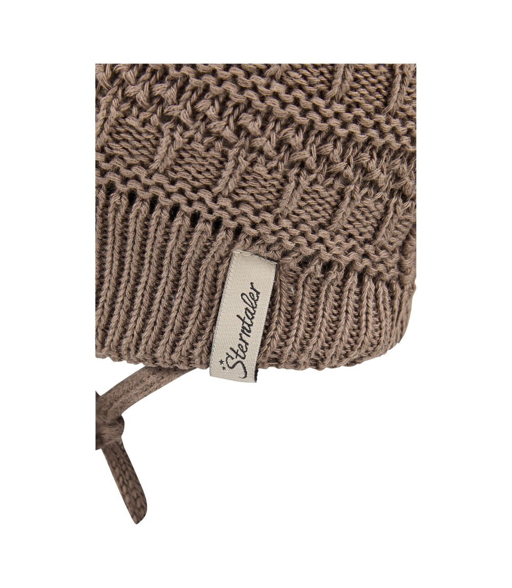 Winter-Strickmütze mit Bommel Fake Fur