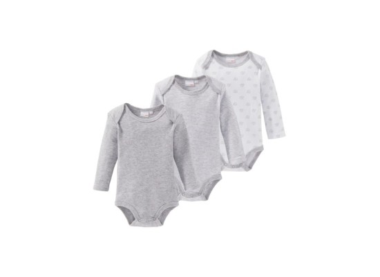 3er-Pack Bodys langarm