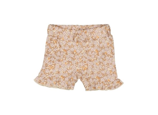 Krepp-Shorts Blumen Rüschen