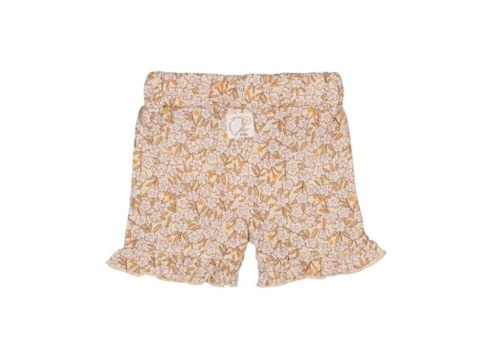 Krepp-Shorts Blumen Rüschen