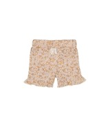 Krepp-Shorts Blumen Rüschen
