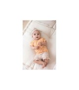 Krepp-Shorts Blumen Rüschen