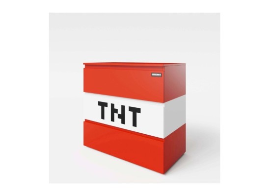 Kommode mit 3 Schubladen, LED Beleuchtung _2 PS_ MINECRAFT