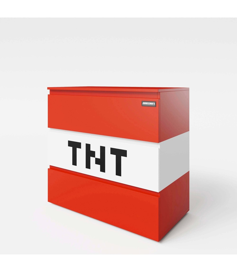 Kommode mit 3 Schubladen, LED Beleuchtung _2 PS_ MINECRAFT