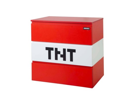 Kommode mit 3 Schubladen, LED Beleuchtung _2 PS_ MINECRAFT