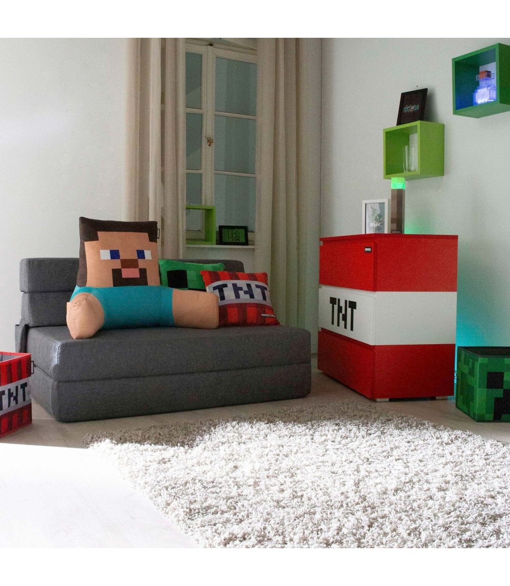 Kommode mit 3 Schubladen, LED Beleuchtung _2 PS_ MINECRAFT