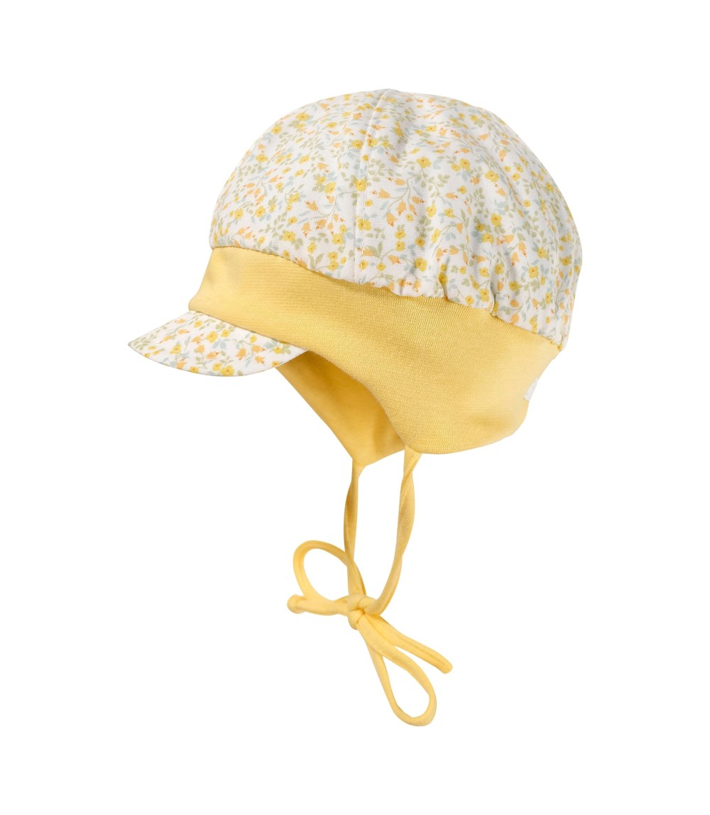 Ballonmütze mit UV-Schutz Blumen