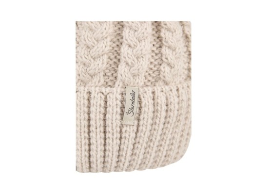 Winter-Strickmütze Bommel Fake Fur