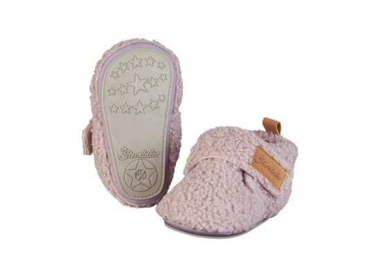 Krabbel-und Hausschuhe mit Klettverschluss Plüsch